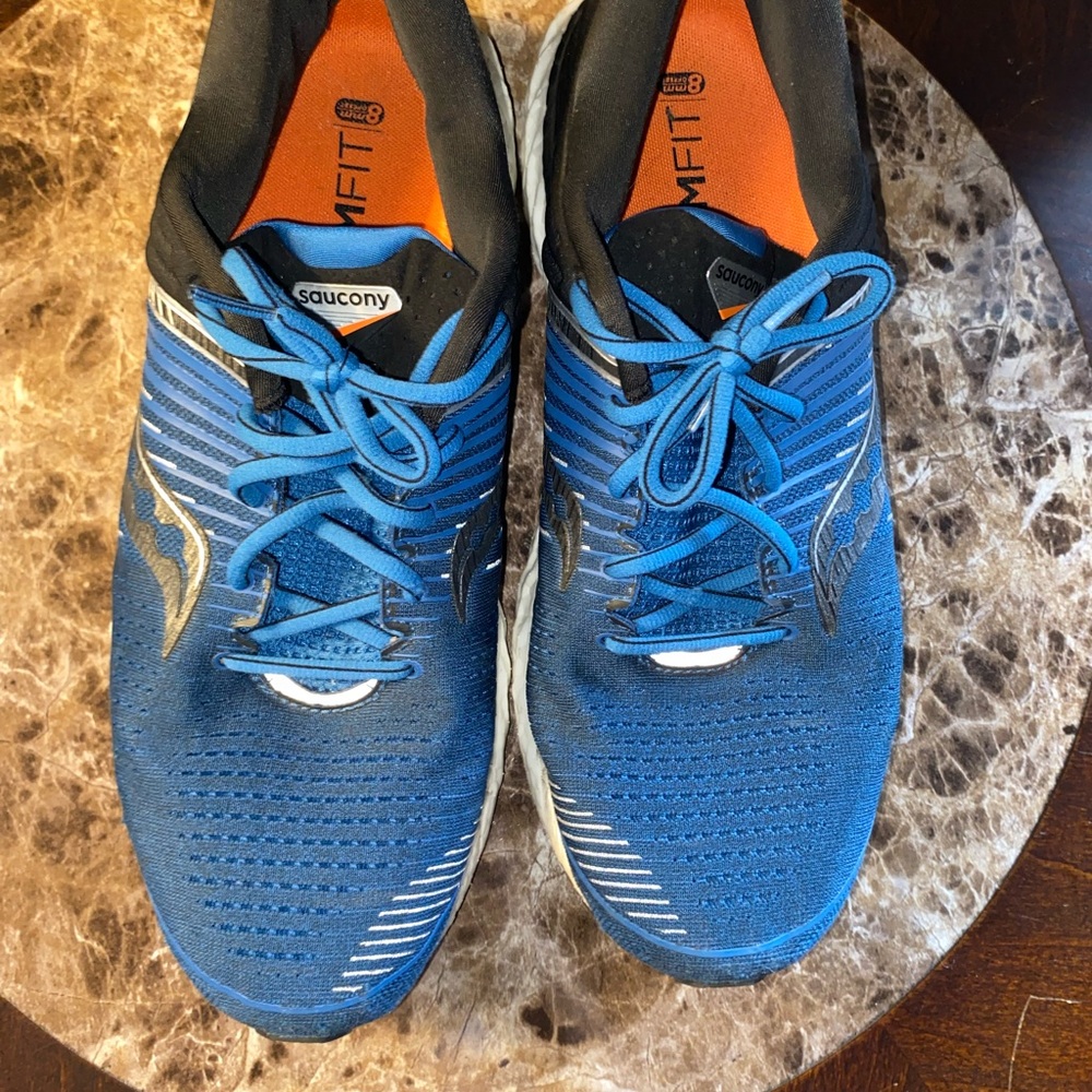 Saucony Black and Blue Athletic Sneakers